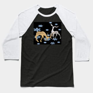 Deer with snow Baseball T-Shirt